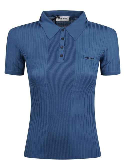 Polo a coste MIU MIU | MML02B18TWF0154
